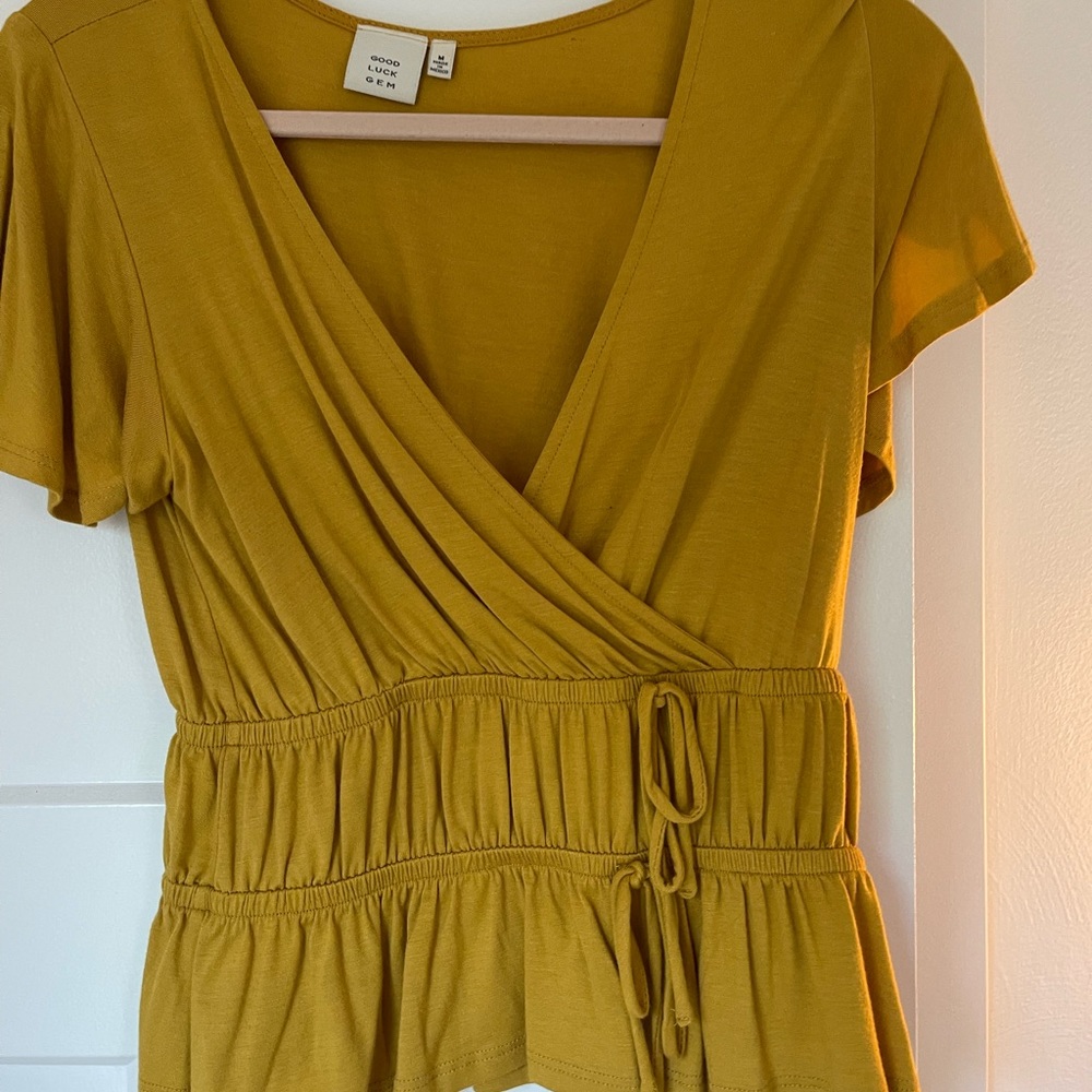 Good Luck gem short sleeve top